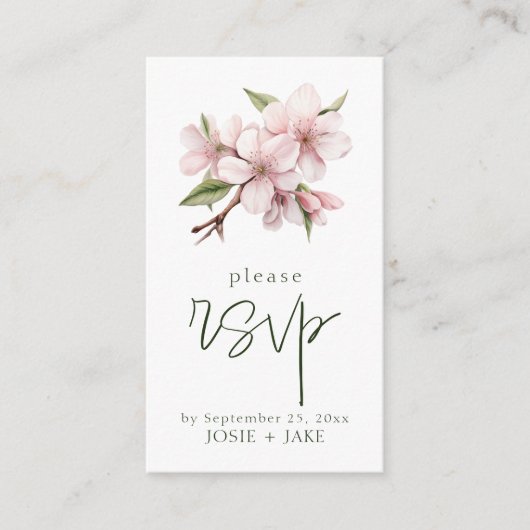 Cherry Blossom Blume UAWG Enclosure Card Begleitkarte (Vorderseite)
