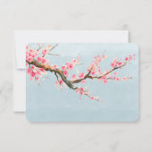 Cherry Blossom Blume UAWG RSVP Karte (Rückseite)