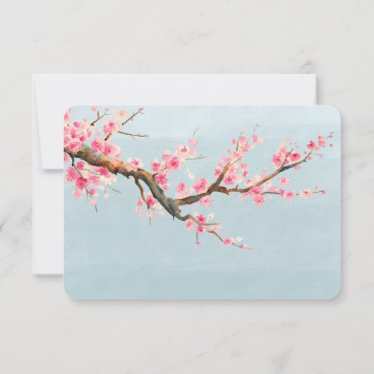 Cherry Blossom Blume UAWG RSVP Karte (Rückseite)