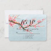 Cherry Blossom Blume UAWG RSVP Karte (Vorderseite)