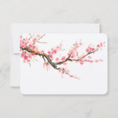 Cherry Blossom Blume und Birds UAWG RSVP Karte (Rückseite)