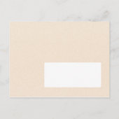 Cherry Blossom Blume Wreath Rustikale Hochzeit Ankündigungspostkarte (Rückseite)