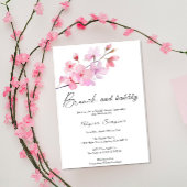 Cherry Blossom Blumenbrunch und Bubbly Einladung