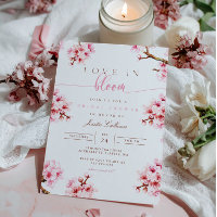 Cherry Blossom Blumendusche Einladung