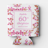 Cherry Blossom Blumenüberraschung Rosa Geburtstag Dosenkühler (Rückseite)