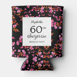 Cherry Blossom Blumenüberraschung Schwarzer Geburt Dosenkühler