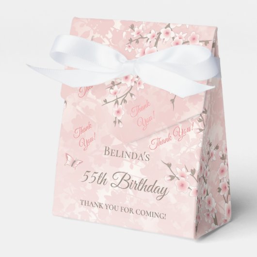 Cherry Blossom Blush Pink Birthday Gevor Box Geschenkschachtel (Vorderseite)