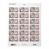 Cherry Blossom Book Label Adressaufkleber (Vorne)
