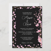 Cherry Blossom Bouquet Aquarell Einladung (Vorderseite)