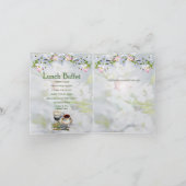 Cherry Blossom Bouquet Couple Dusche Einladung (Innenseite)