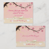 Cherry Blossom Boutique Business Cards Visitenkarte (Vorne/Hinten)