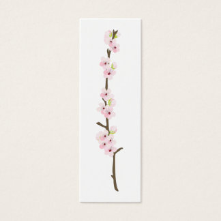 Cherry Blossom Branch Favor Tag (weiß)
