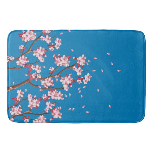 Cherry Blossom Branchen Custom Bath Mat Badematte (Vorderseite)