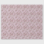 Cherry Blossom Branchen Wasserfarben Muster Geschenkpapier (Flach)
