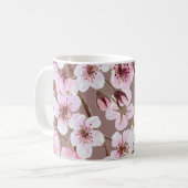 Cherry Blossom Branchen Wasserfarben Muster Kaffeetasse (Vorderseite Links)