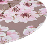 Cherry Blossom Branchen Wasserfarben Muster Schneidebrett (Ecke)