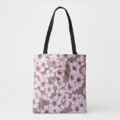 Cherry Blossom Branchen Wasserfarben Muster Tasche (Vorderseite)