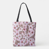 Cherry Blossom Branchen Wasserfarben Muster Tasche (Rückseite)