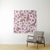 Cherry Blossom Branchen Wasserfarben Muster Wandteppich (Beispiel)