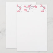 Cherry Blossom Branches Briefpapier (Vorne/Hinten)