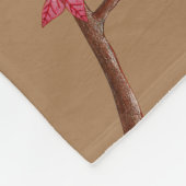 Cherry Blossom Branches Custom Fleece Blanket (Ecke)