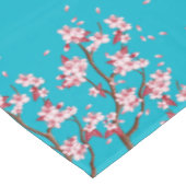Cherry Blossom Branches Custom Table Tuch Tischdecke (Schrägansicht)