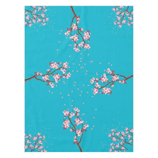 Cherry Blossom Branches Custom Table Tuch Tischdecke (Vorderseite)