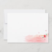 Cherry Blossom Branches Memorial Service Program Einladung (Rückseite)