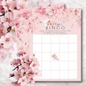 Cherry Blossom Brautparty Bingo Game Einladung
