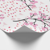Cherry Blossom Breeze Wrapping Paper Geschenkpapier (Ecke)