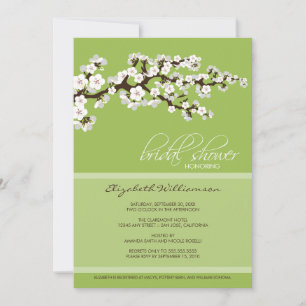 Cherry Blossom Bridal Dusche Einladung (Apfel)