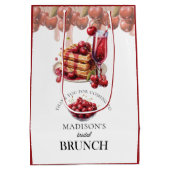 Cherry Blossom Bridal Dusche personalisiert Mittlere Geschenktüte (Rückseite)