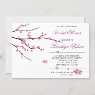 Cherry Blossom Bridal Einladungen
