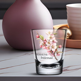 Cherry Blossom Bridesmaid Schnapsglas