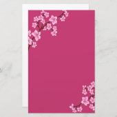 Cherry Blossom Briefpapier (Vorne/Hinten)