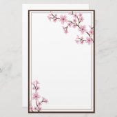 Cherry Blossom Briefpapier (Vorne/Hinten)