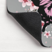 Cherry Blossom Butterflies Mousepad (Ecke)