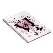 Cherry Blossom Butterflies Notizblock (Rechte Seite)