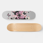 Cherry Blossom Butterflies Skateboard (Horizontal)