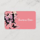 Cherry Blossom Butterflies Visitenkarte (Vorderseite)