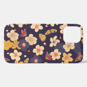 Cherry Blossom Butterfly Asian Print Case-Mate iPhone Hülle (Rückseite (Horizontal))