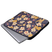 Cherry Blossom Butterfly Asian Print Laptopschutzhülle (Vorne Knopf)