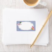 Cherry Blossom Butterfly Label Adressaufkleber (Insitu)