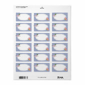 Cherry Blossom Butterfly Label Adressaufkleber (Vorne)