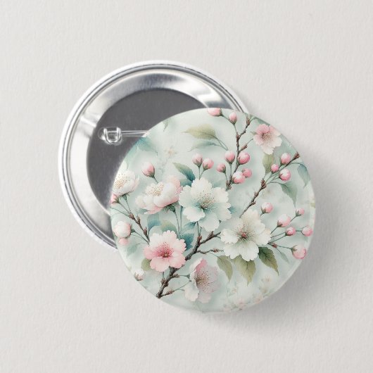 Cherry Blossom Button (Vorne & Hinten)