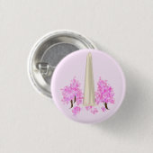 Cherry Blossom Button (Vorne & Hinten)