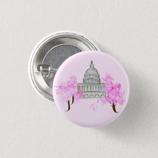 Cherry Blossom Button (Vorne & Hinten)