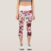 Cherry Blossom Capri Leggings (Vorderseite)