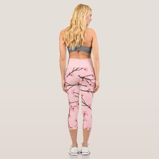Cherry Blossom Capri Leggings (Rückseite)