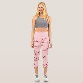 Cherry Blossom Capri Leggings